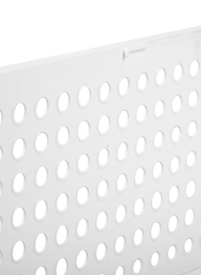 Finner Plastic Multipurpose Foldable and Stackable Closet Drawer Organizer for Wardrobe Shelf Space Usage for Home and Kitchen Storage Basket Organizer- (Pack of 6, White) - Image 3